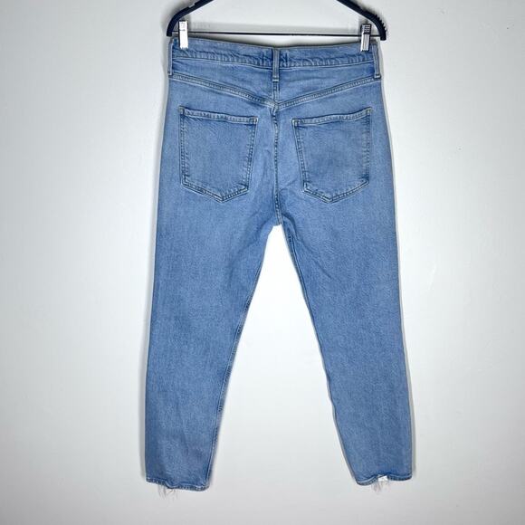 AGOLDE Sz 29  Riley High Rise Straight Crop Jeans in Volt - Picture 8 of 13